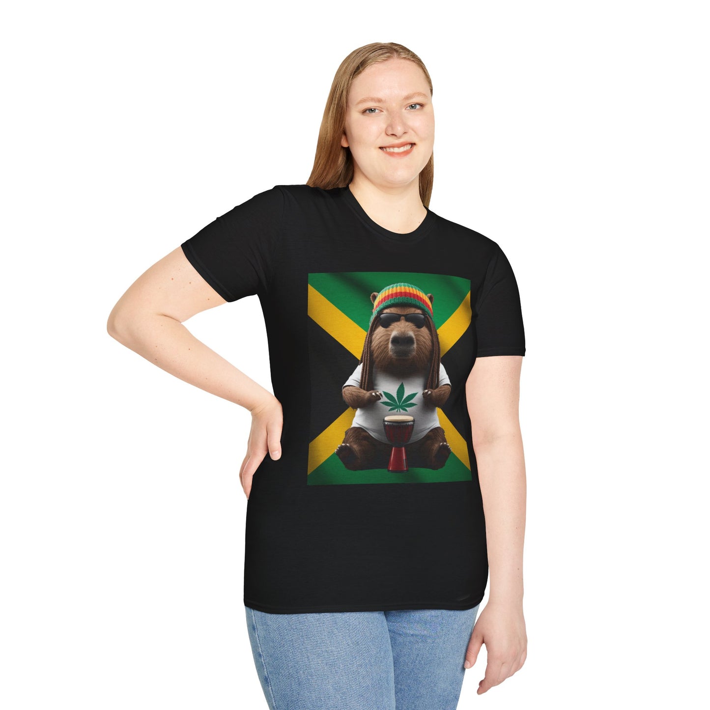 Camiseta Unisex Original - Capibara Rastafari 🟢🟡🔴🌿