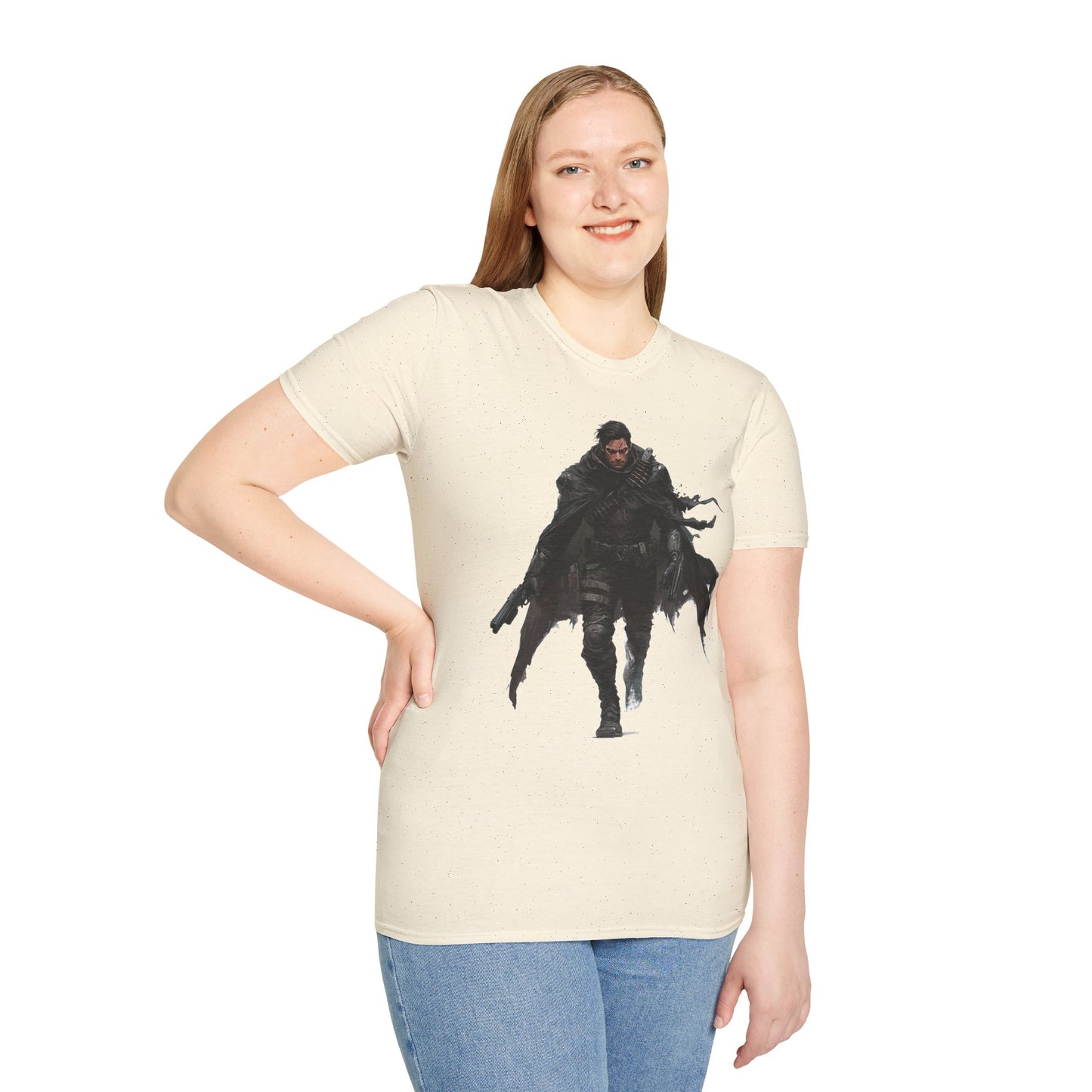 Camiseta Unisex Original Kael Vornix – Guerrero de las Sombras Cósmicas ⚔️🌌