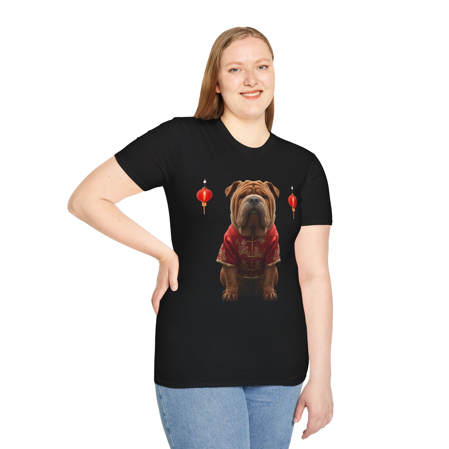 Camiseta Unisex Original Shar Pei - Chinese New Year 🐶🏮🇨🇳