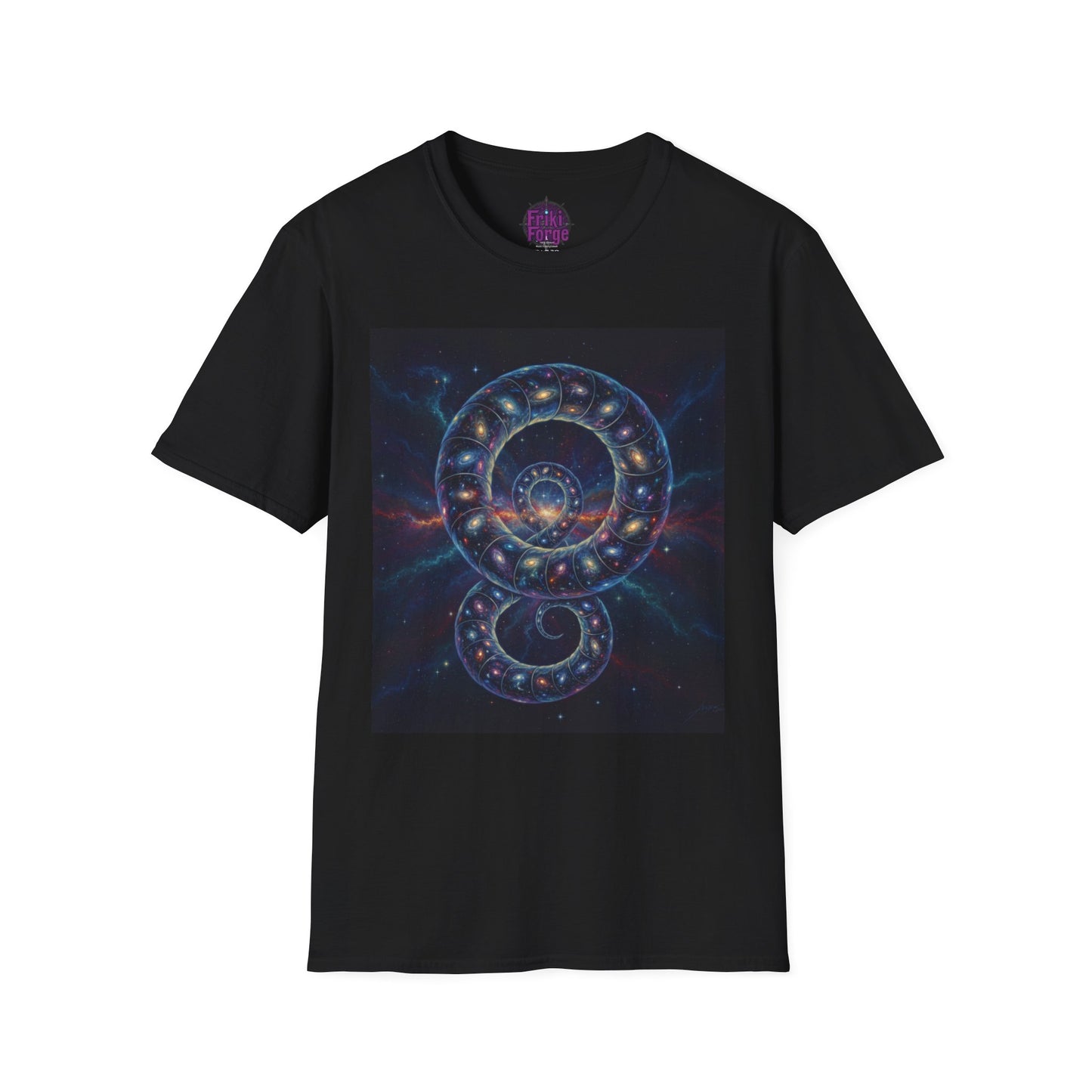 Camiseta Unisex Original Kundalini Estelar – La Serpiente del Cosmos 🐍✨