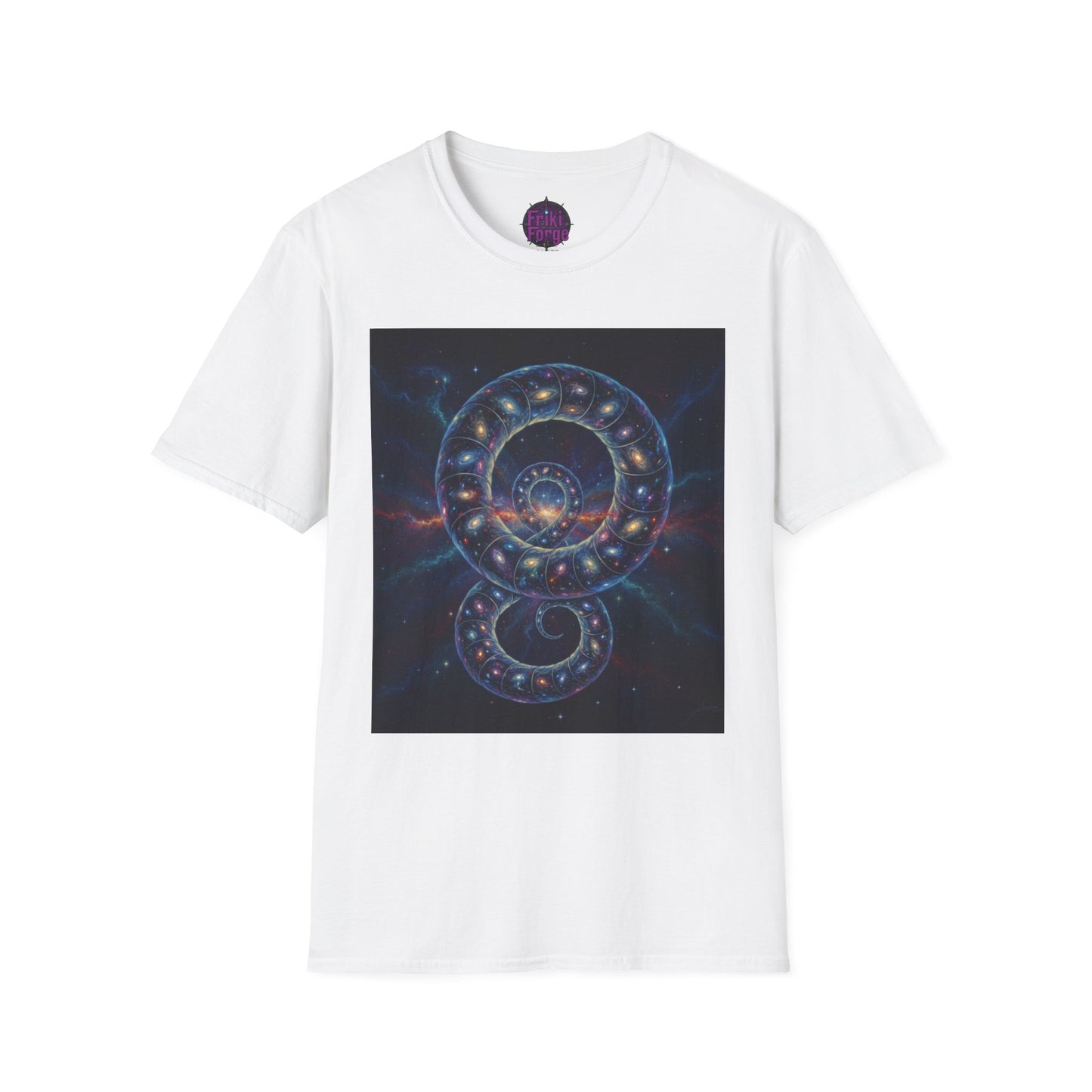 Camiseta Unisex Original Kundalini Estelar – La Serpiente del Cosmos 🐍✨
