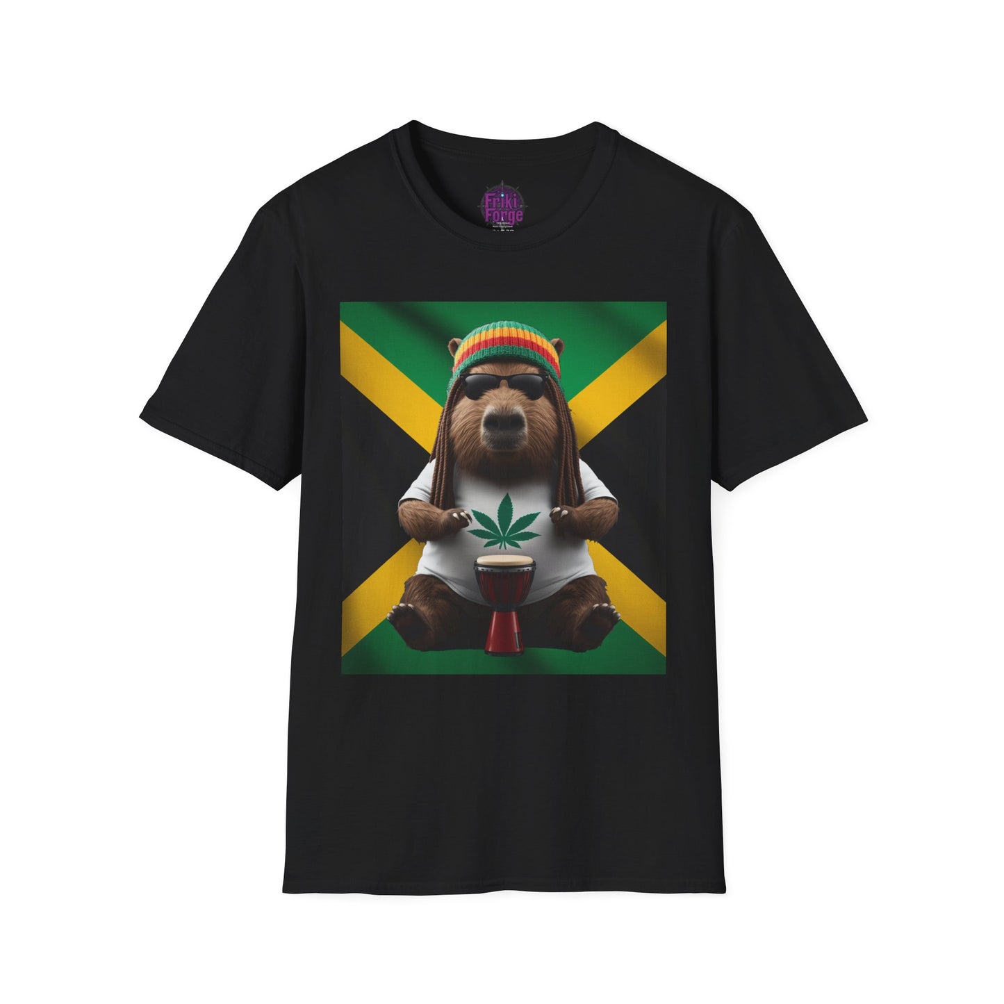 Camiseta Unisex Original - Capibara Rastafari 🟢🟡🔴🌿