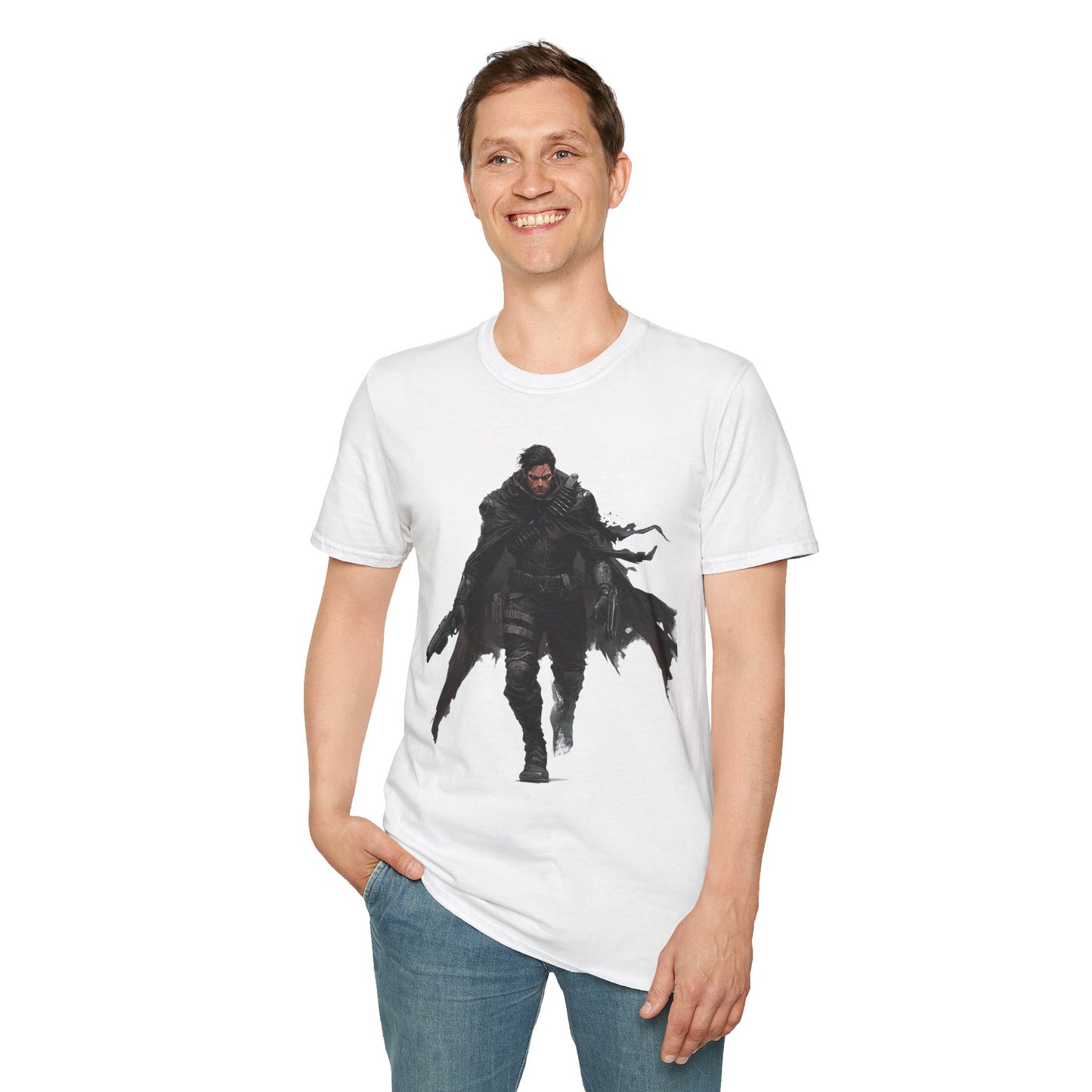 Camiseta Unisex Original Kael Vornix – Guerrero de las Sombras Cósmicas ⚔️🌌